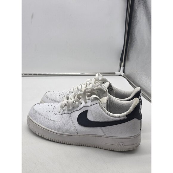 Nike Air Force 1 '07 Shoes Mens Size 12 White Black Low Leather AF1 CT2302-100 - Picture 7 of 14